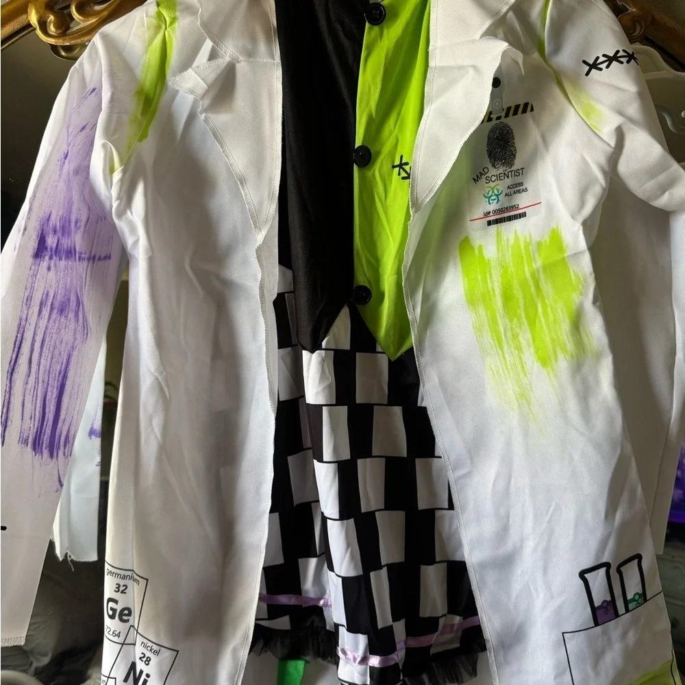 Lab Brat Kids Costume - White and Green